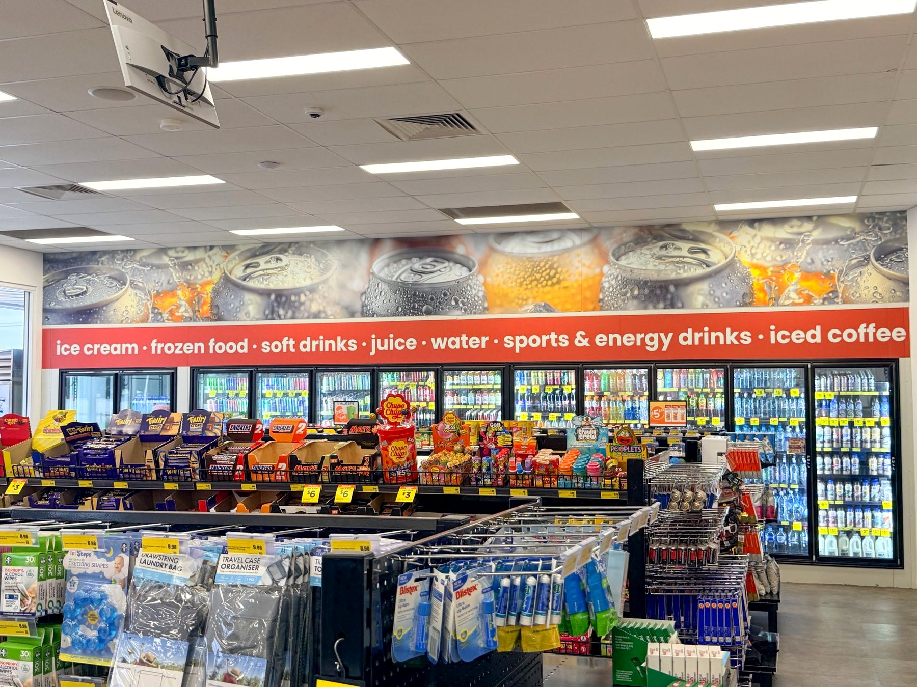 Cold drinks fridges at Tomingley Roadhouse